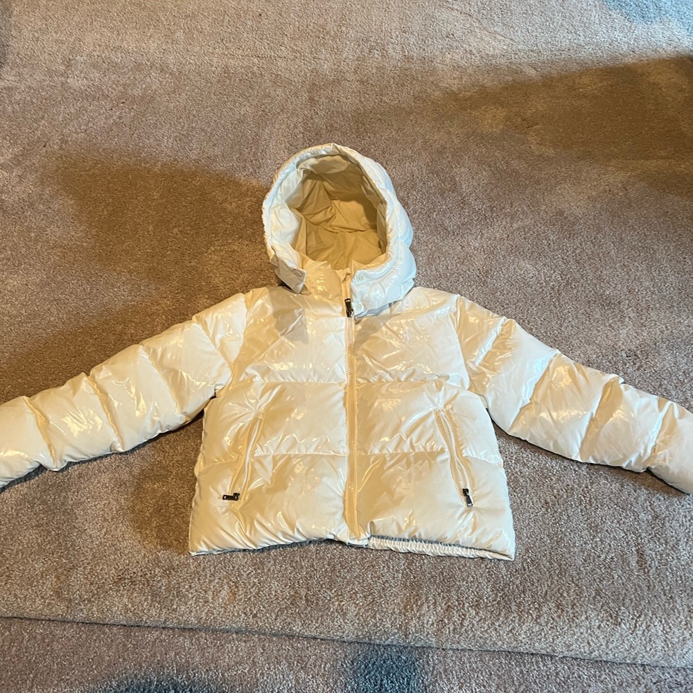 Polo glossy puffer jacket- girls size 8-10
